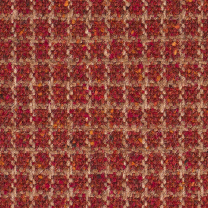SCHUMACHER  PATTERSON FLYNN HUDSON WOOL CHECK WOVEN WOVEN RUST   - 82354