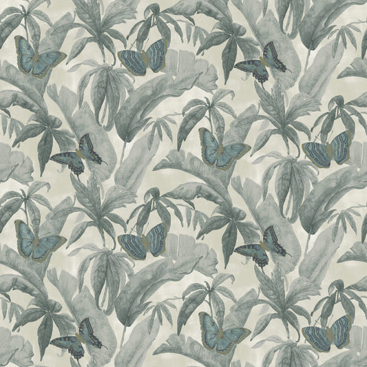 JF Fabrics -Wallpaper 8236 65 Wallpaper Blue, White  Non-Woven - 9466565 W9441