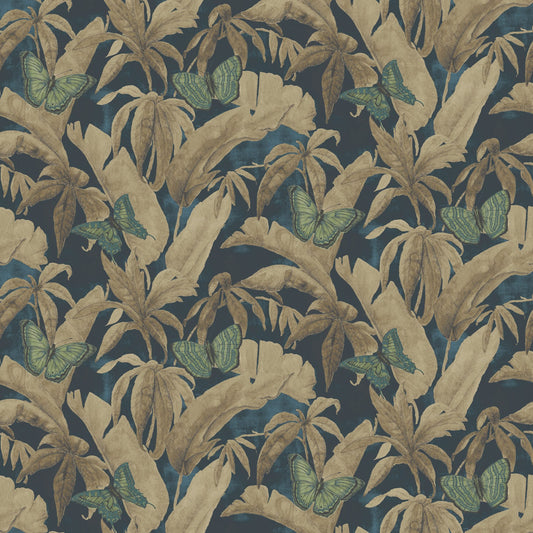 JF Fabrics -Wallpaper 8236 69 Wallpaper Blue, Teal, Beige, Green  Non-Woven - 9466569 W9441