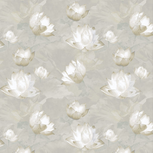 JF Fabrics -Wallpaper 8245 92 Wallpaper Grey, White, Silver  Non-Woven - 9514892 W9561