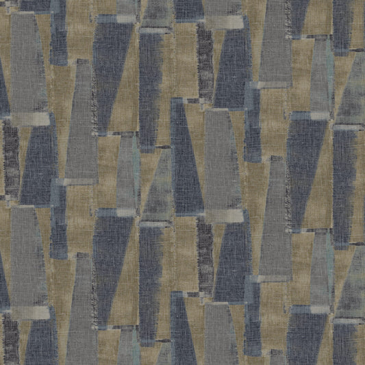 JF Fabrics -Wallpaper 8246 98 Wallpaper Black, Yellow, Blue  Non-Woven - 9514998 W9561