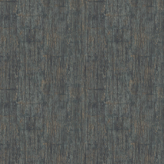 JF Fabrics -Wallpaper 8248 98 Wallpaper Teal, Black, Gold  Non-Woven - 9515198 W9561