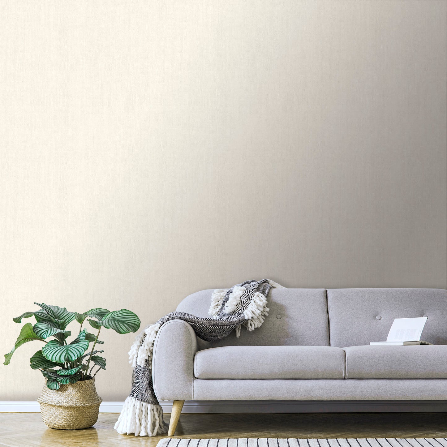 Veer Decor Allure Texture White Wallpaper Abstract Transitional White  Wallpaper - 8249-AA1