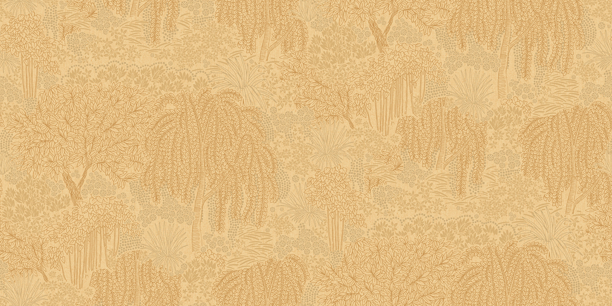 Yellow textured wallpaper with a subtle embossed pattern.