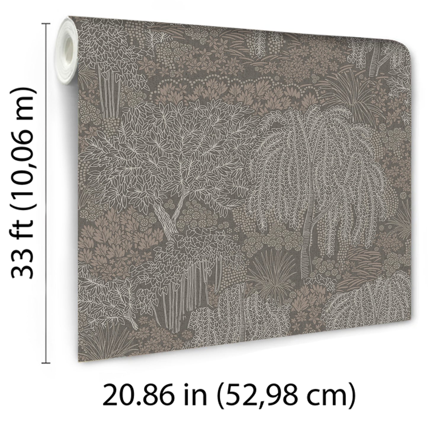 Veer Decor Willow Whisper Graphite Wallpaper Nature Transitional Black  Wallpaper - 8249-AF6