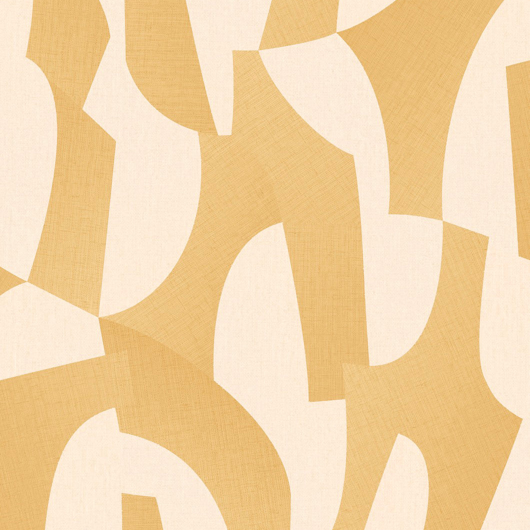 Veer Decor Sculpted Motion Corn Wallpaper Abstract Contemporary/Modern Yellow  Wallpaper - 8249-AG2