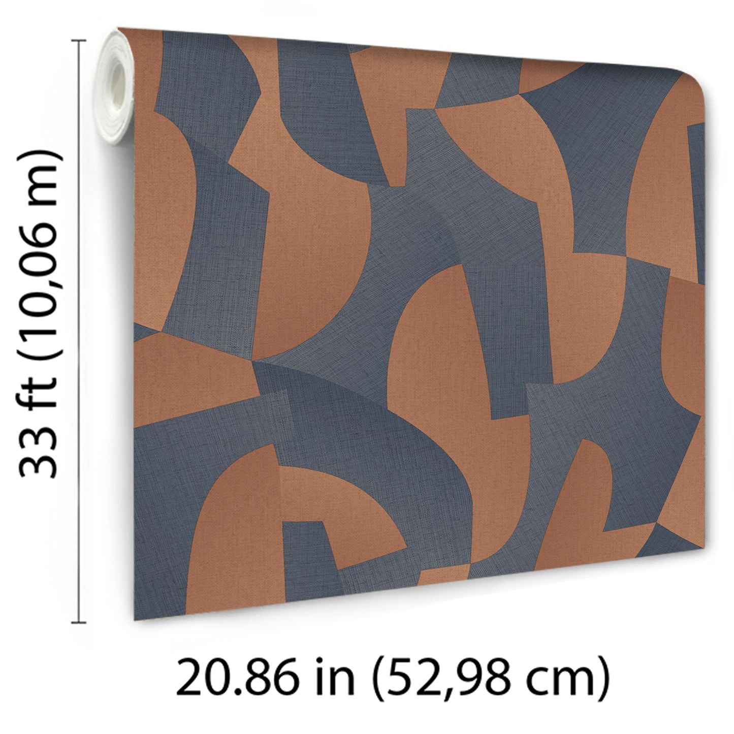 Veer Decor Sculpted Motion Dark Blue Wallpaper Abstract Contemporary/Modern Navy  Wallpaper - 8249-AG3