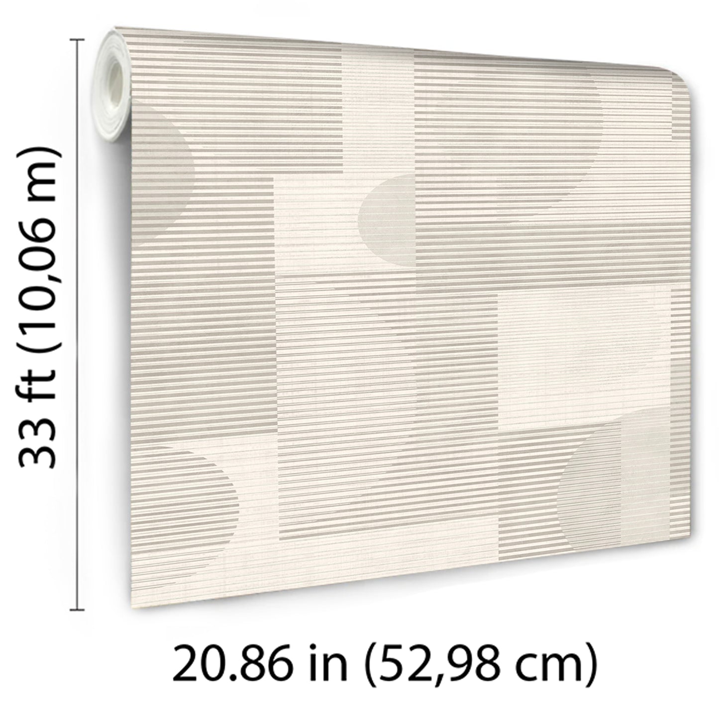 Veer Decor Geo Rhythm White Wallpaper Abstract Contemporary/Modern White  Wallpaper - 8249-AH1