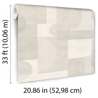 Veer Decor Geo Rhythm White Wallpaper Abstract Contemporary/Modern White  Wallpaper - 8249-AH1