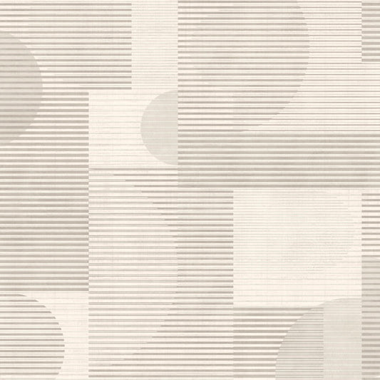 Veer Decor Geo Rhythm White Wallpaper Abstract Contemporary/Modern White  Wallpaper - 8249-AH1