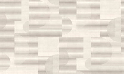 Veer Decor Geo Rhythm White Wallpaper Abstract Contemporary/Modern White  Wallpaper - 8249-AH1