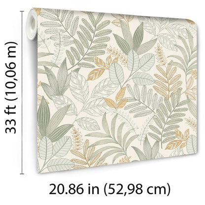 Veer Decor Allure Foliage Moss Wallpaper Nature Contemporary/Modern Green  Wallpaper - 8249-AI5