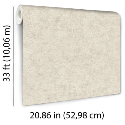 Veer Decor Pampas Plain Brushed Texture Light Grey Wallpaper Abstract Modern, Contemporary, Traditional Cream  Wallpaper - 8250-AA3
