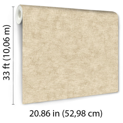 Veer Decor Pampas Plain Brushed Texture Warm Beige Wallpaper Abstract Modern, Contemporary, Traditional Brown  Wallpaper - 8250-AA5