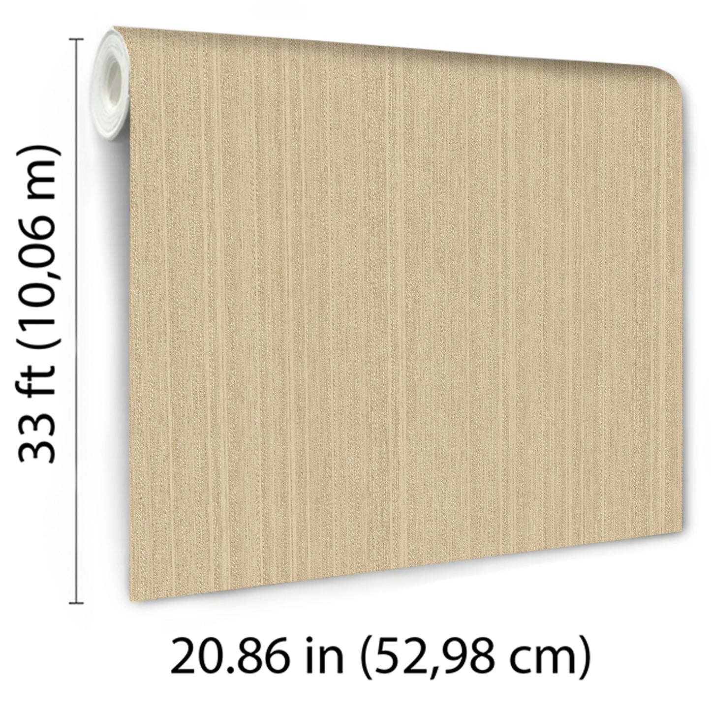 Veer Decor Rope Plain Texture Warm Sand Wallpaper Abstract Modern, Contemporary, Traditional Tan  Wallpaper - 8250-AB4