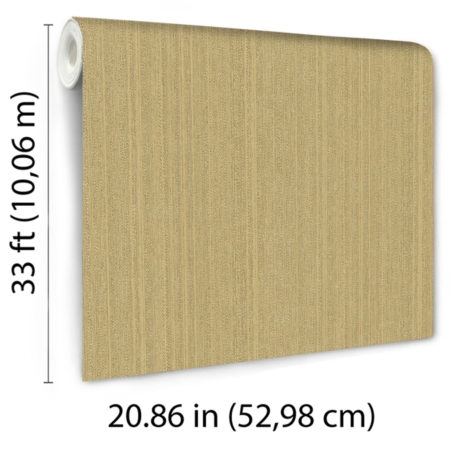 Veer Decor Rope Plain Texture Gold Sand Wallpaper Abstract Modern, Contemporary, Traditional Yellow  Wallpaper - 8250-AB5