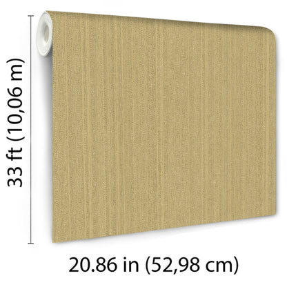 Veer Decor Rope Plain Texture Gold Sand Wallpaper Abstract Modern, Contemporary, Traditional Yellow  Wallpaper - 8250-AB5