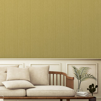 Veer Decor Rope Plain Texture Golden Olive Wallpaper Abstract Modern, Contemporary, Traditional Mustard  Wallpaper - 8250-AB6