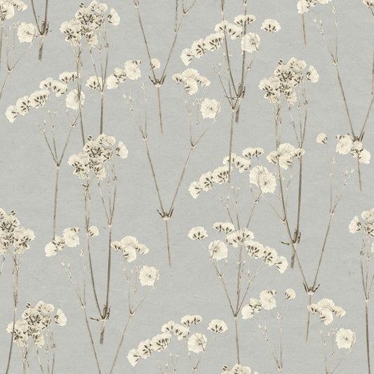 Veer Decor Spry Flower Cashmere Blue Wallpaper Floral Transitional, Traditional Blue  Wallpaper - 8250-AD2