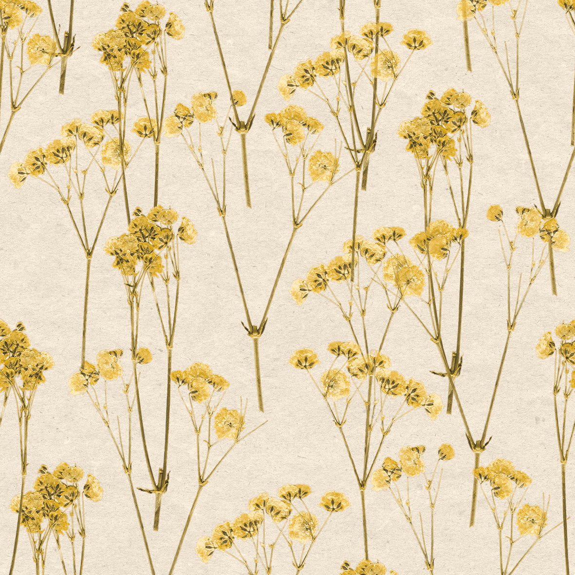 Veer Decor Spry Flower Sunset Yellow Wallpaper Floral Transitional, Traditional Yellow  Wallpaper - 8250-AD3