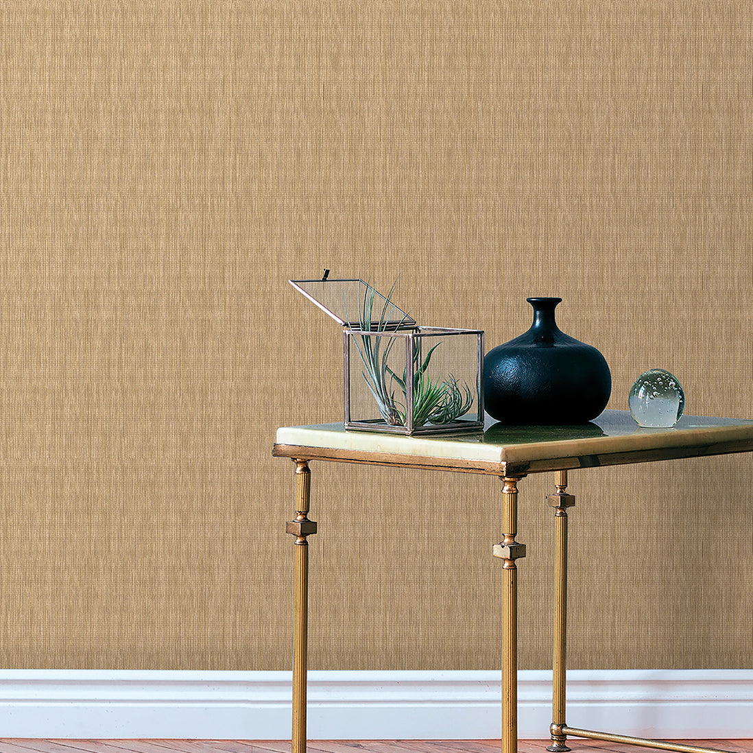 Veer Decor Rafia Grasscloth Camel Wallpaper Abstract Transitional Tan  Wallpaper - 8251-AB3