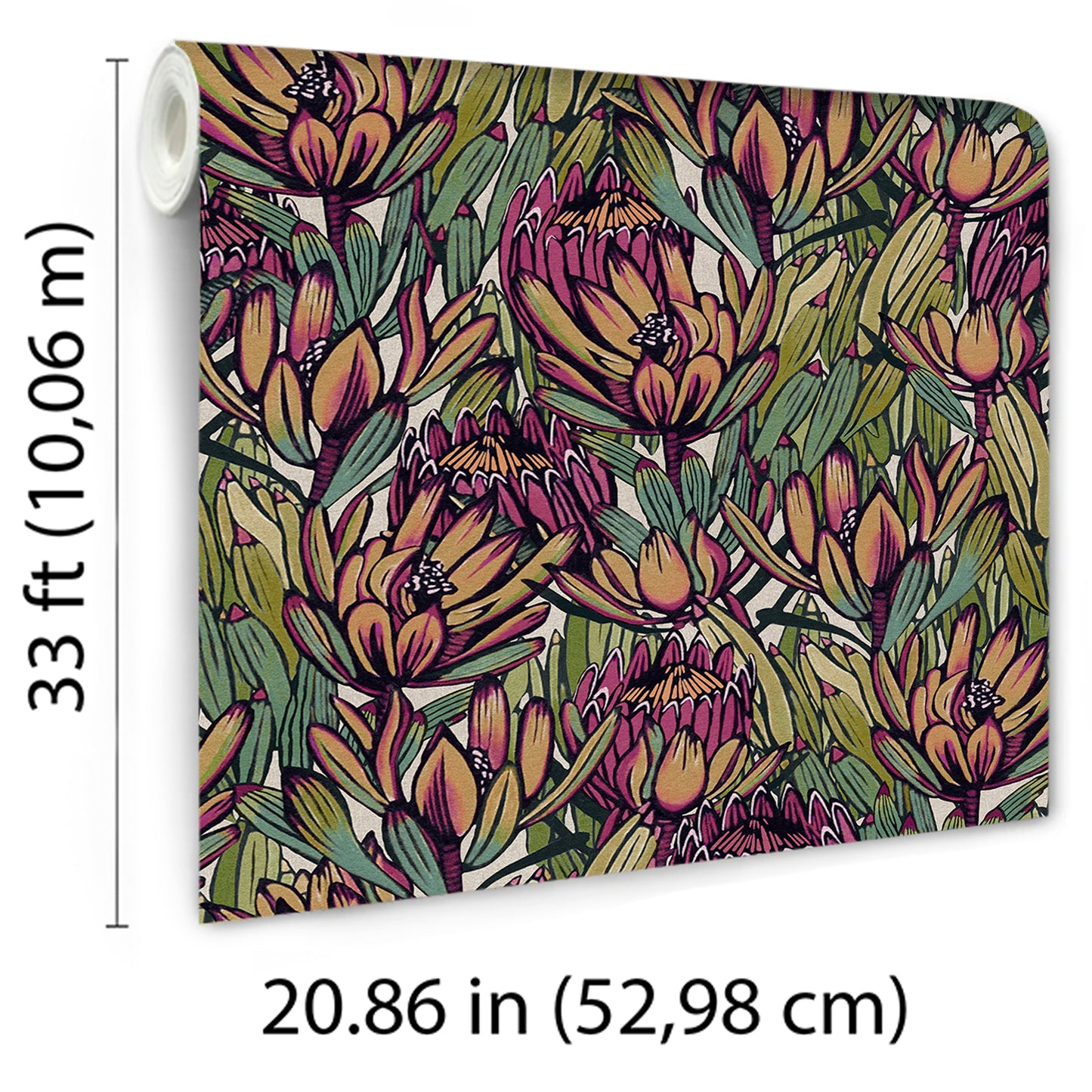 Veer Decor Copacabana Blue and Purple Wallpaper Floral Transitional Purple  Wallpaper - 8251-AD4