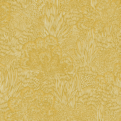 Veer Decor Samba Botanica Citron Wallpaper Floral Mid Century, Transitional, Contemporary, Traditional Yellow  Wallpaper - 8251-AG2