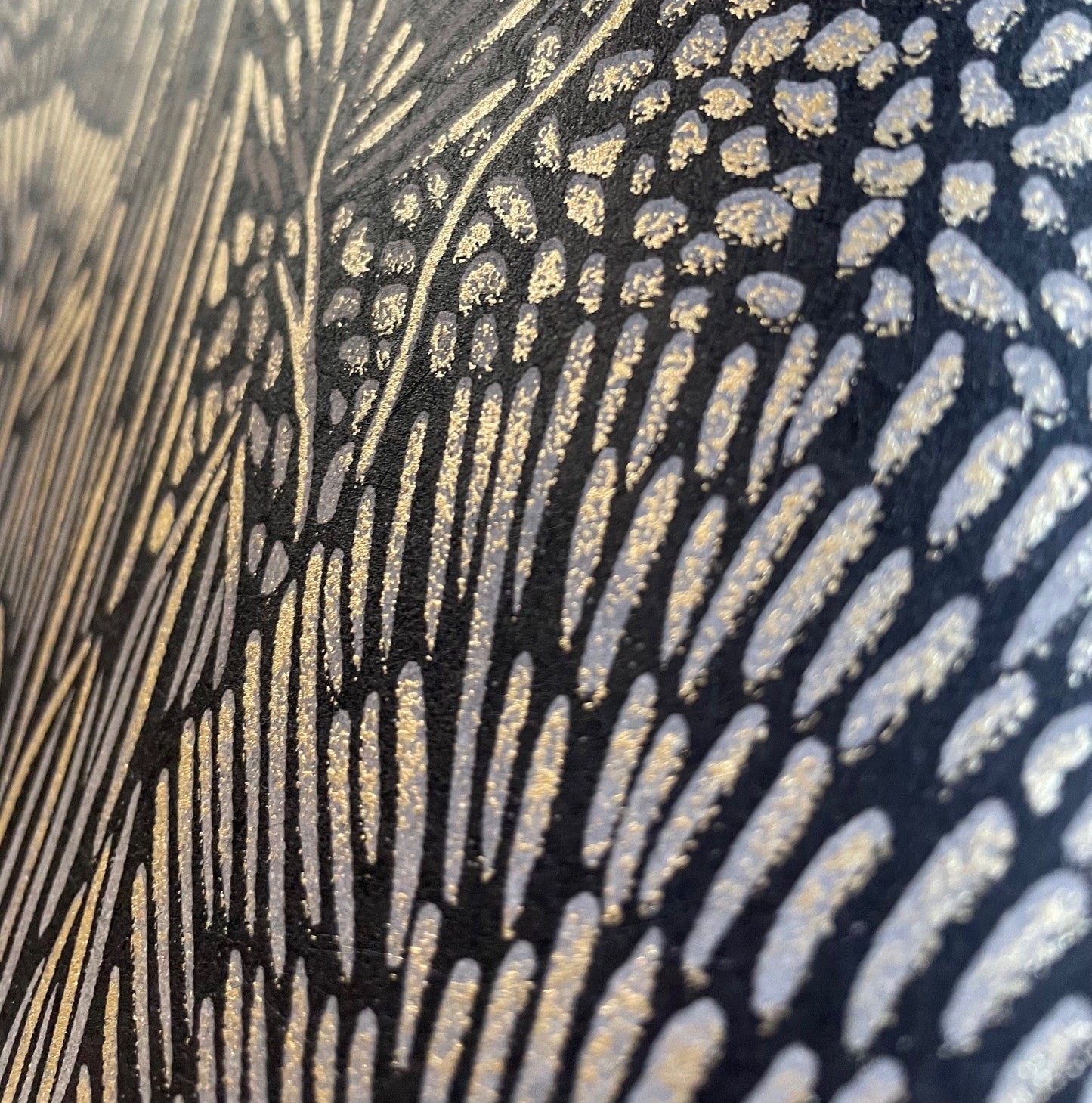 Veer Decor Samba Botanica Black and Gold Wallpaper Floral Mid Century, Transitional, Contemporary, Traditional Black  Wallpaper - 8251-AG6