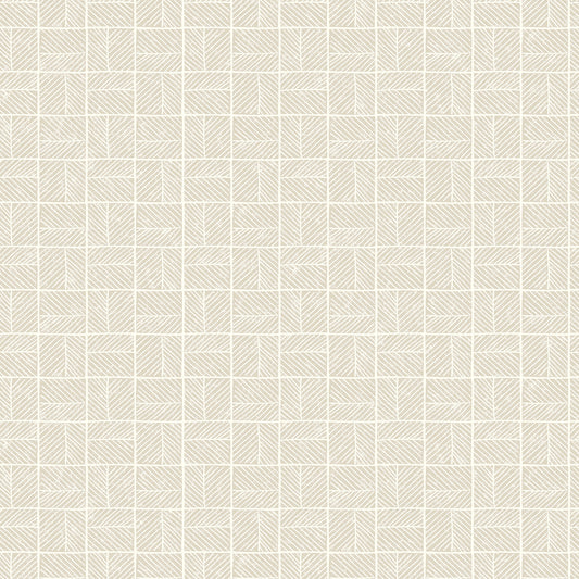 Veer Decor Carimbo Mosaic White Wallpaper Abstract Contemporary, Modern, Art Deco, Mid-Century White  Wallpaper - 8251-AI1