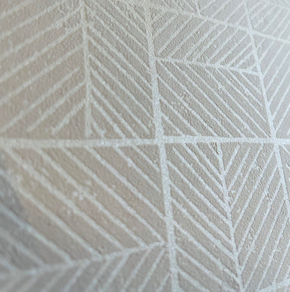 Veer Decor Carimbo Mosaic White Wallpaper Abstract Contemporary, Modern, Art Deco, Mid-Century White  Wallpaper - 8251-AI1