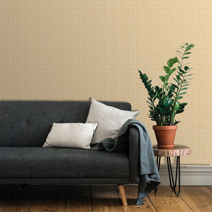 Veer Decor Carimbo Mosaic Beige Wallpaper Abstract Contemporary, Modern, Art Deco, Mid-Century Beige  Wallpaper - 8251-AI2