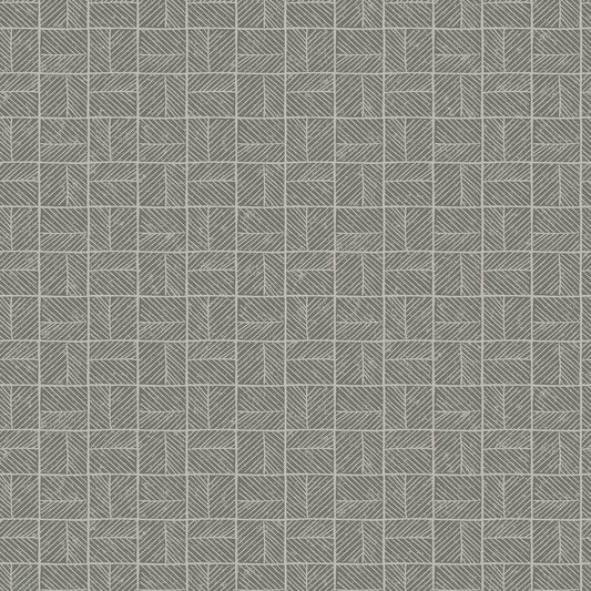 Veer Decor Carimbo Mosaic Grey Wallpaper Abstract Contemporary, Modern, Art Deco, Mid-Century Gray  Wallpaper - 8251-AI3