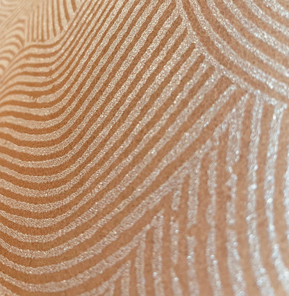 Veer Decor Bahia Dunes Camel Wallpaper Abstract Mid-Century, Art Deco, Contemporary, Modern Orange  Wallpaper - 8251-AJ2