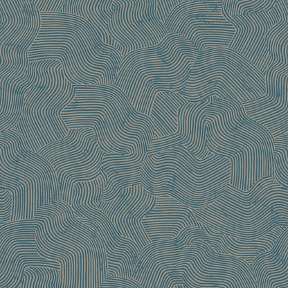 Veer Decor Bahia Dunes Navy Wallpaper Abstract Mid-Century, Art Deco, Contemporary, Modern Navy  Wallpaper - 8251-AJ3