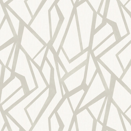 JF Fabrics -Wallpaper 8251 92 Wallpaper Beige, White  Non-Woven - 9513492 W9571
