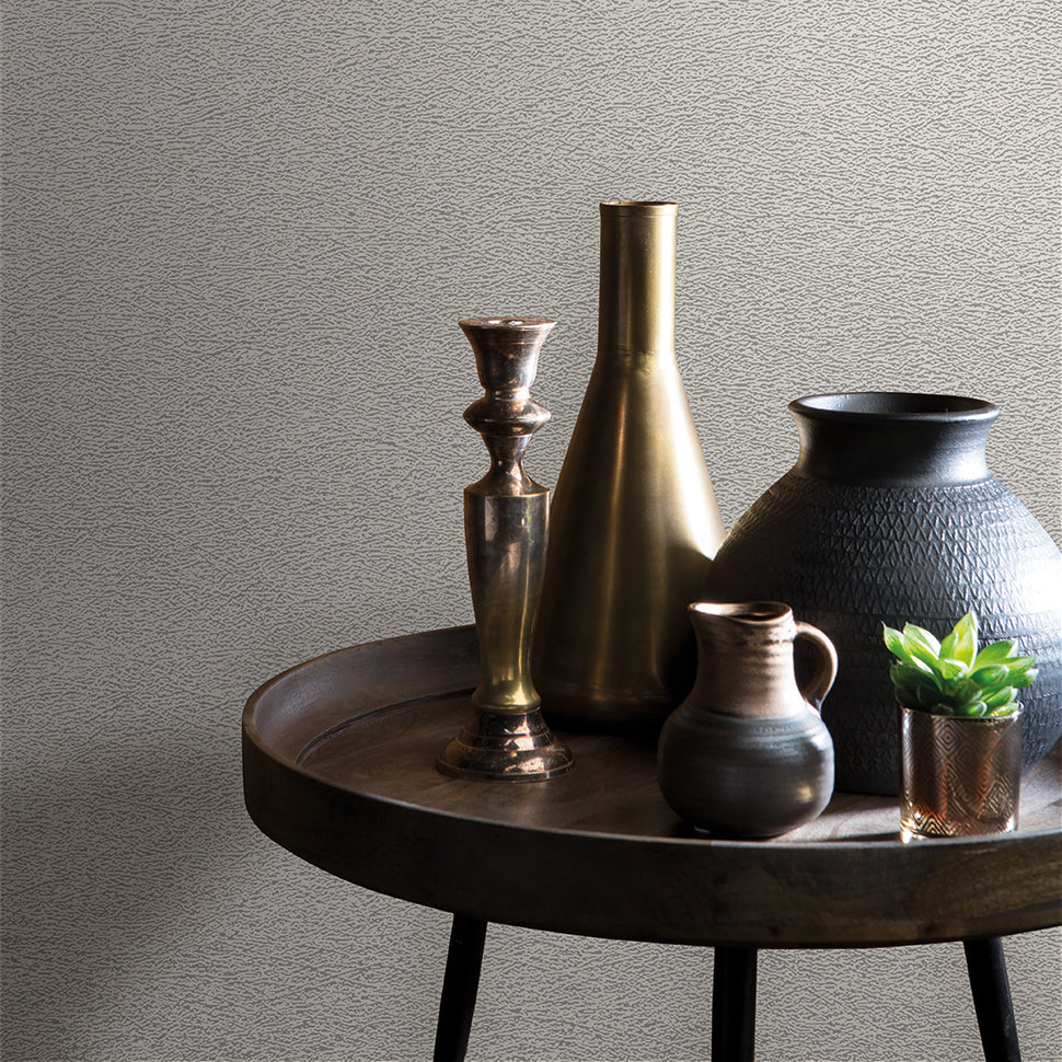 Veer Decor Faux Textile Fiber Texture Taupe Wallpaper Abstract Contemporary, Modern, Traditional, Transitional Taupe  Wallpaper - 8252-AA4