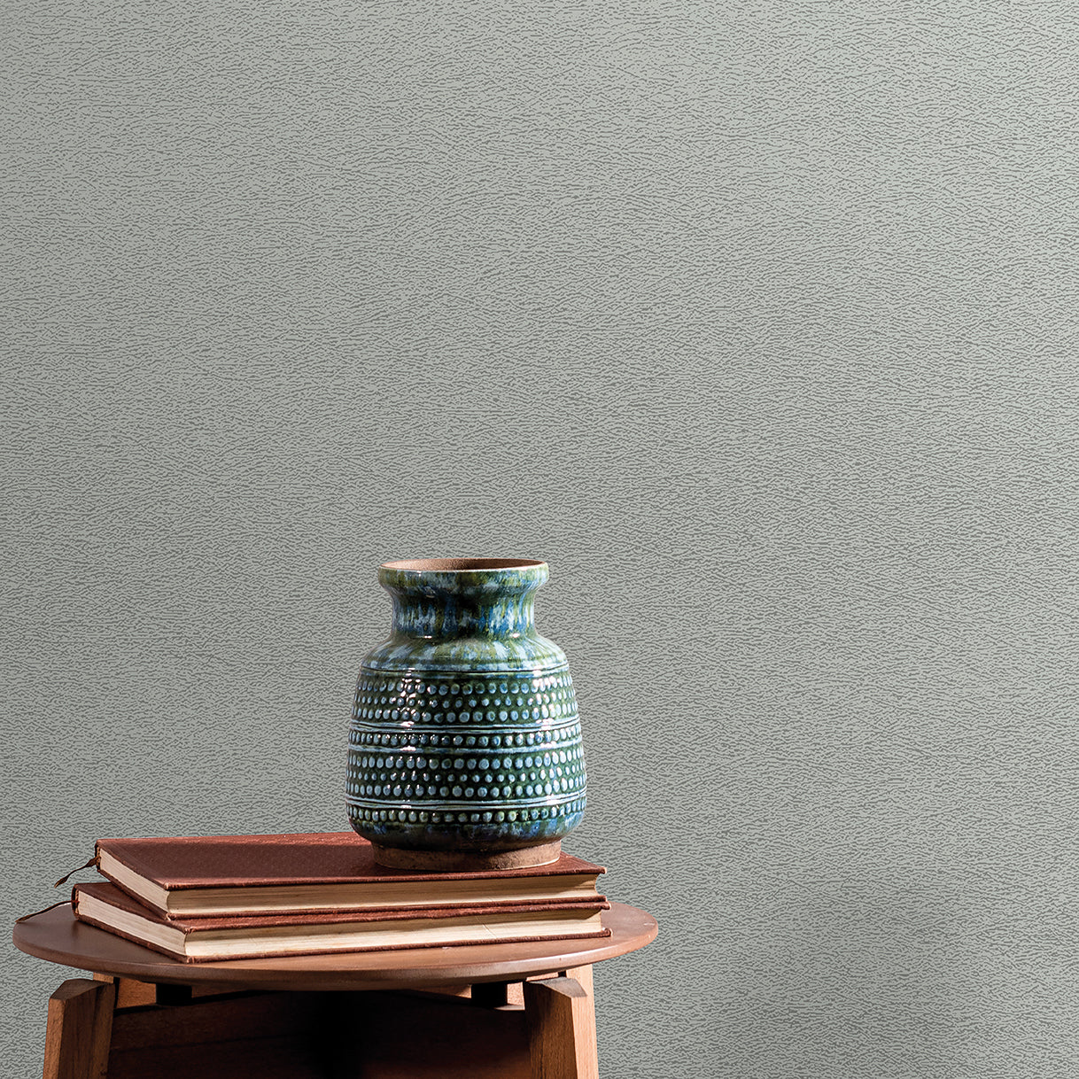 Veer Decor Faux Textile Fiber Texture Green Wallpaper Abstract Contemporary, Modern, Traditional, Transitional Green  Wallpaper - 8252-AA7