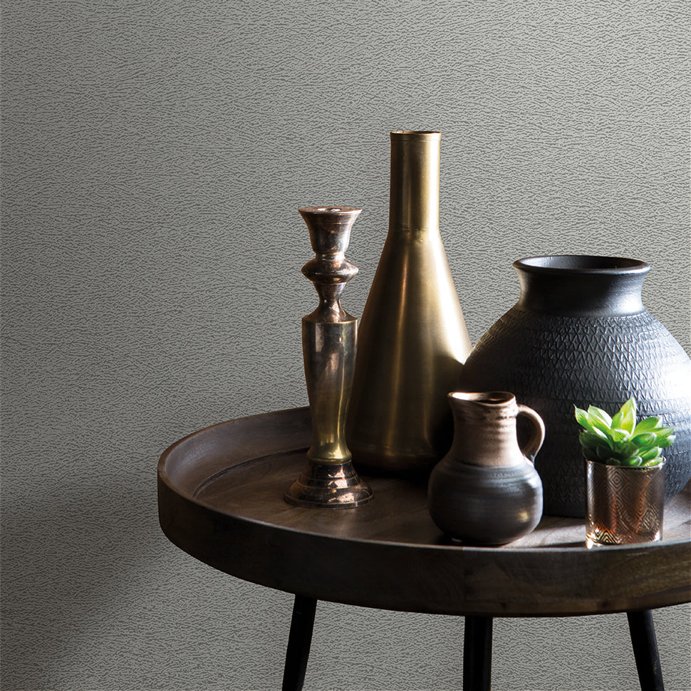 Veer Decor Faux Textile Fiber Texture Silver Wallpaper Abstract Contemporary, Modern, Traditional, Transitional Silver  Wallpaper - 8252-AA9