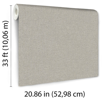 Veer Decor Chanel Linen Blend Gray Wallpaper Abstract Contemporary, Modern, Traditional, Transitional Gray  Wallpaper - 8252-AB5