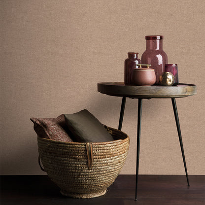 Veer Decor Chanel Linen Blend Sepia Wallpaper Abstract Contemporary, Modern, Traditional, Transitional Sepia  Wallpaper - 8252-AB6