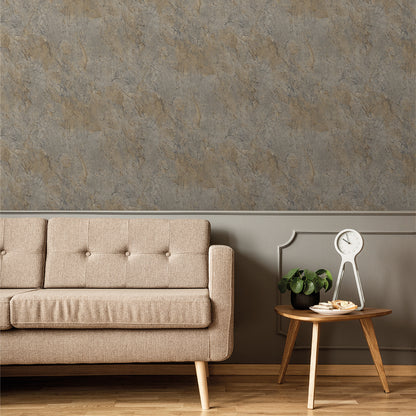 Veer Decor Slate Fusion Brown Wallpaper Abstract Contemporary, Modern, Traditional, Transitional Brown  Wallpaper - 8252-AC4
