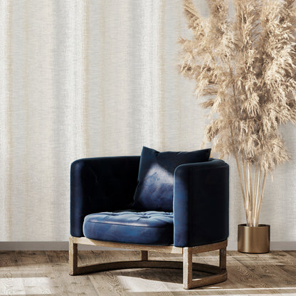 Veer Decor Woven Gradient Stripe Beige Wallpaper 8252‑AD1 — vinyl ombré stripe wallcovering with woven texture, washable, paste‑the‑wall, elegant beige tones