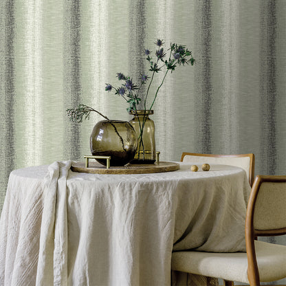 Veer Decor Woven Gradient Stripe Green Wallpaper Patterns Contemporary, Modern, Transitional Green  Wallpaper - 8252-AD5