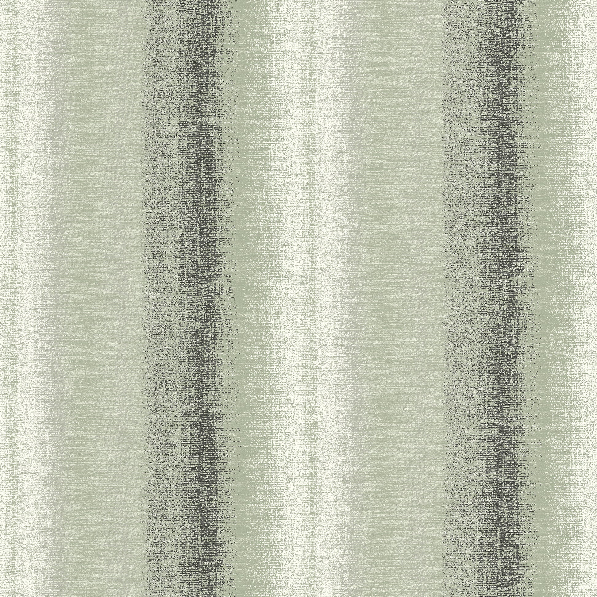 Veer Decor Woven Gradient Stripe Green wallpaper — subtle ombre stripe in woven texture, vinyl, washable, modern botanical interior wallcovering