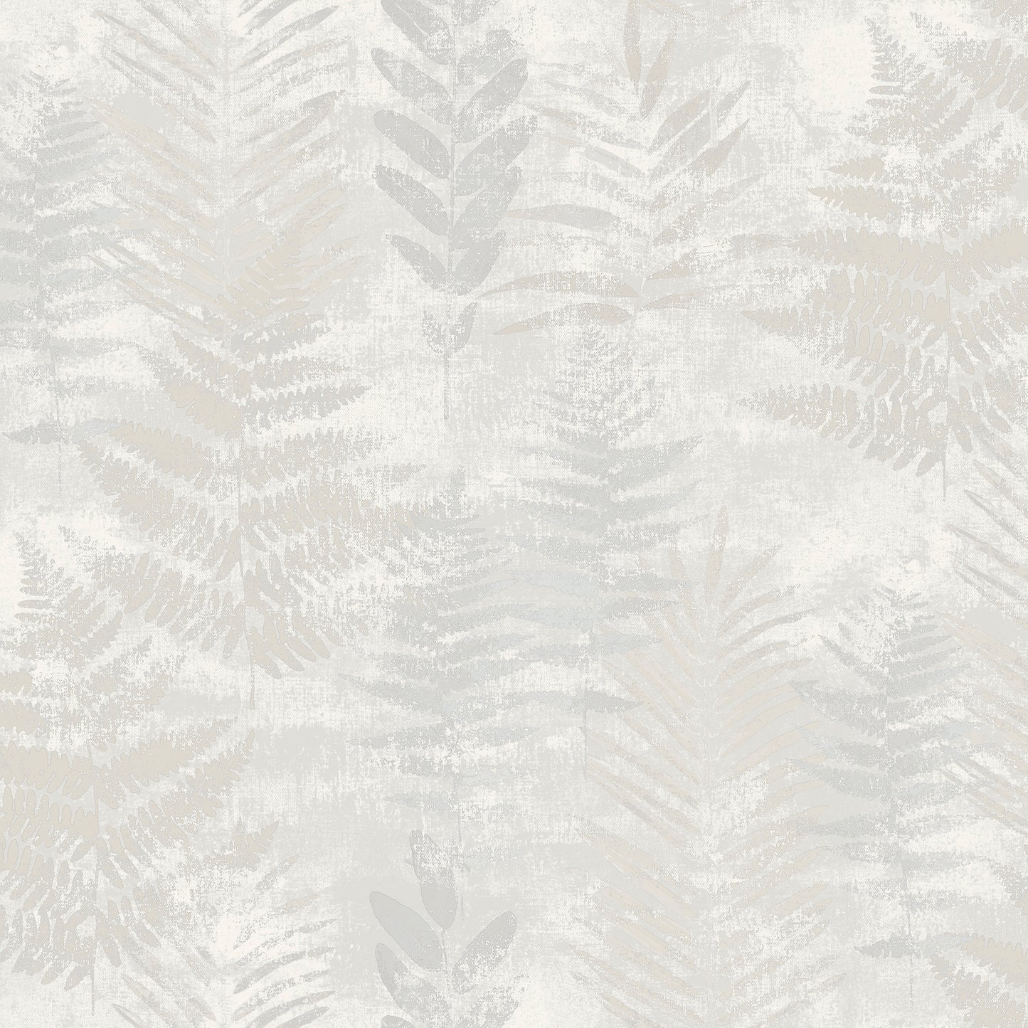 Veer Decor Fern Horizon White Wallpaper Nature Transitional White  Wallpaper - 8252-AE1