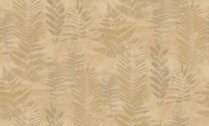 Veer Decor Fern Horizon Tan Wallpaper Nature Transitional Tan  Wallpaper - 8252-AE3