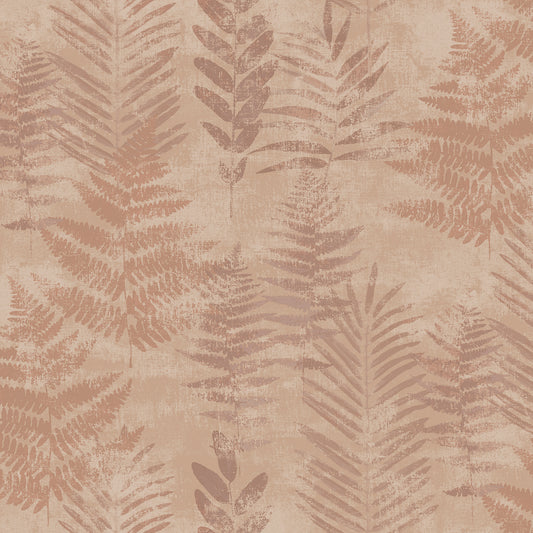Veer Decor Fern Horizon Red Wallpaper Nature Transitional Red  Wallpaper - 8252-AE4