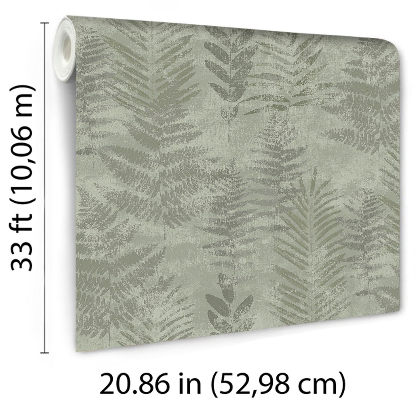 Veer Decor Fern Horizon Green Wallpaper Nature Transitional Green  Wallpaper - 8252-AE5