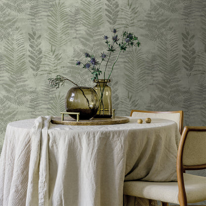 Veer Decor Fern Horizon Green Wallpaper Nature Transitional Green  Wallpaper - 8252-AE5