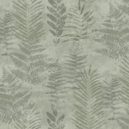 Veer Decor Fern Horizon Green Wallpaper Nature Transitional Green  Wallpaper - 8252-AE5